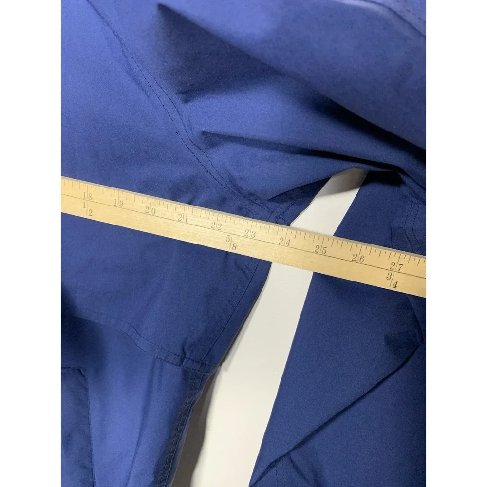 Eddie Bauer Gore Tex Windbreaker Jacket Mens M Blue Hood Vintage‎ Hiking